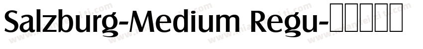 Salzburg-Medium Regu字体转换
